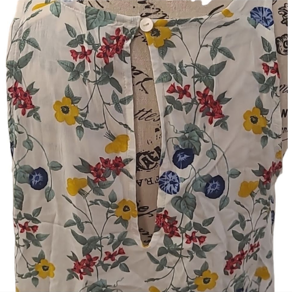 Old Navy Floral Print Tank Top Size M - Picture 6 of 8